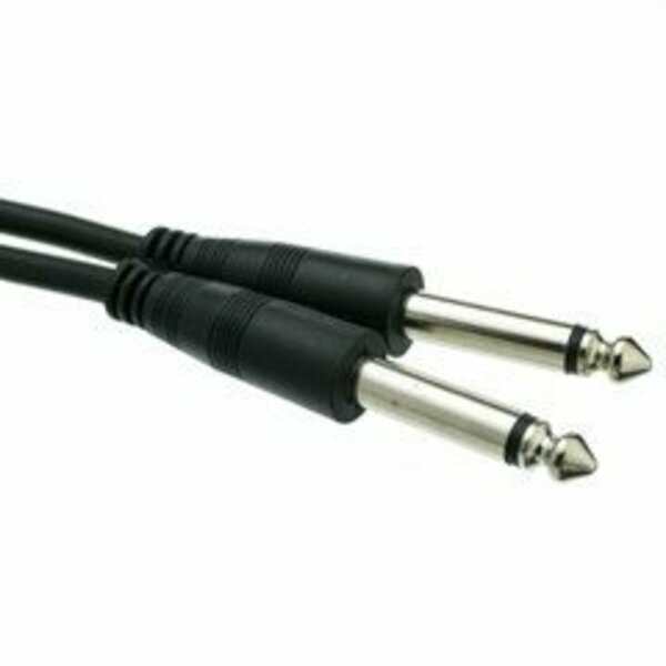 Swe-Tech 3C 1/4 inch Mono Patch Cable, 1/4 Male, 6 foot FWT10A1-61106